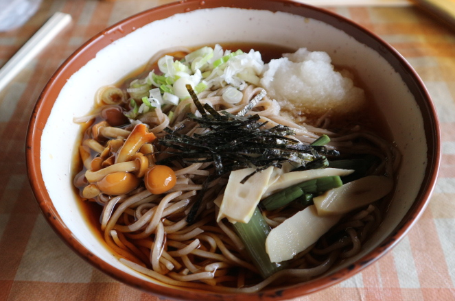 soba from Ouchi-juku Fukushima restaurant.