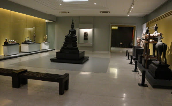 Inside the National Museum of Thailand.