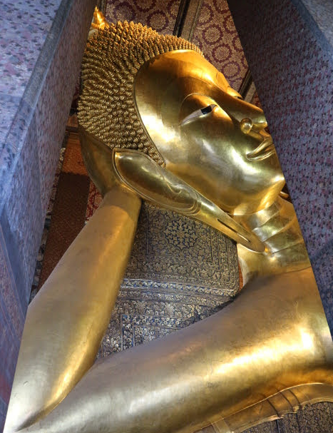 The reclining Budhha at Bangkok Thailand.