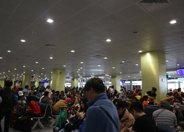 The waiting gate for flight to Myanmar.