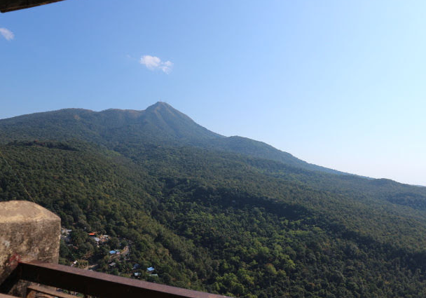 The view from the summit of Mount Popa.