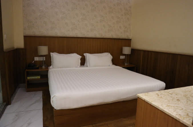 The Unity Hotel Bedroom.