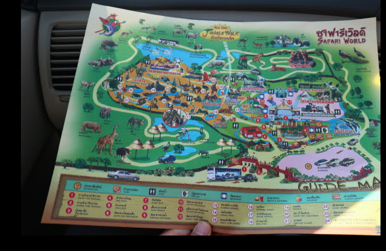 The Thailand Safari World Map as of December 2019.