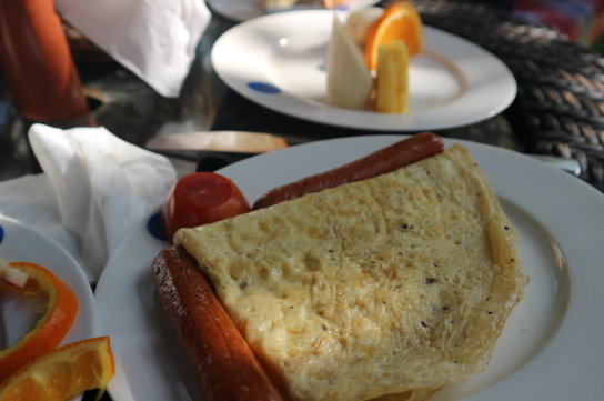 Our breakfast in Sri Lanka.