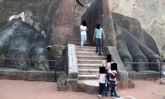 The lion claws, Sigiriya rock.