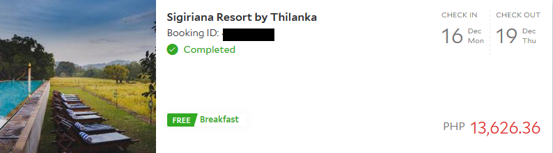 Booked the Sigiriana Resort by Thilanka for our stay in Dambulla.