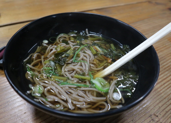 Cold Soba we ate at the restaurant inside Ichijo Dani Ruins.